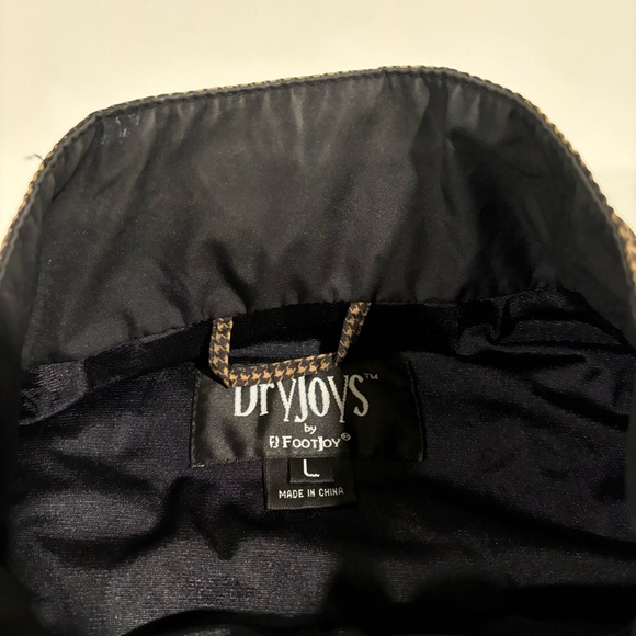 Dryjoys By Footjoy Men's Size Large 1/4 Zip Houndstooth Pullover Vest Pockets - Picture 3 of 6